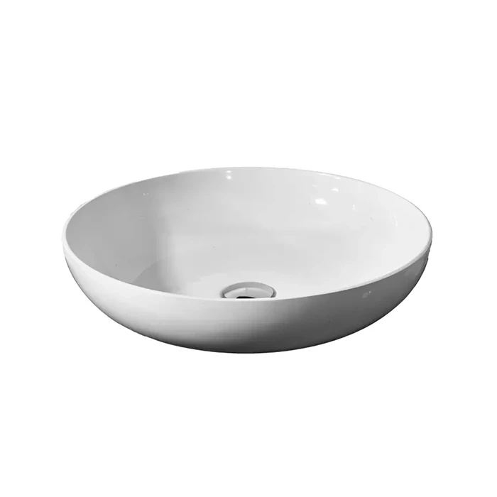 Glossy White Countertop Wash Basin Glossy White Countertop Wash Basin